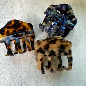 Set of Tortoise Shell Hair Clips